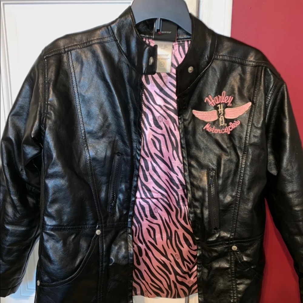 Girls Harley Davidson Leather Jacket